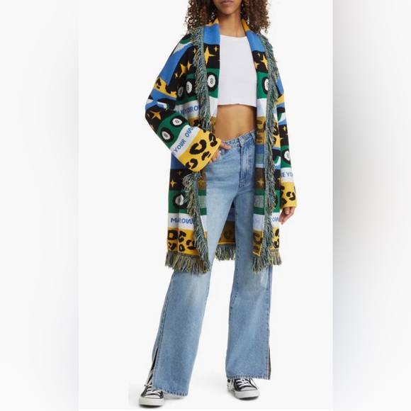 Dressed in Lala make your own luck blanket fringe cardigan - Picture 3 of 9